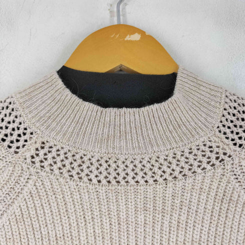 ナノユニバース NANO universe スリーブ刺繍ニット レディース FREE